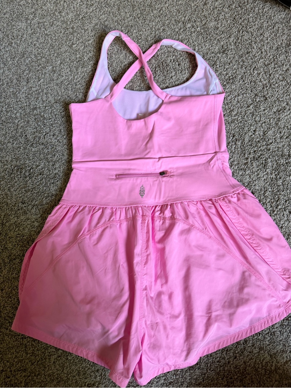 Free People Crossback Athletic Romper - Picture 3 of 4